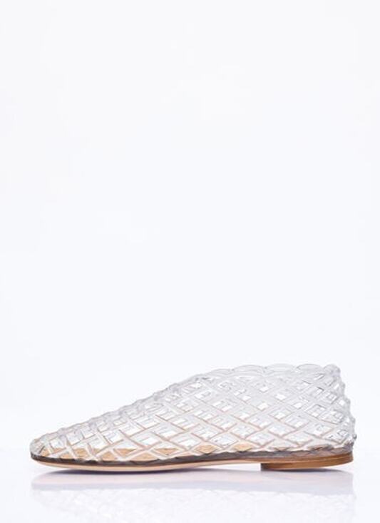 The Row Shoes - The Row Mara Clear Fishnet Jelly PVC Cut Out Cage Flat Sandals Women EU 40